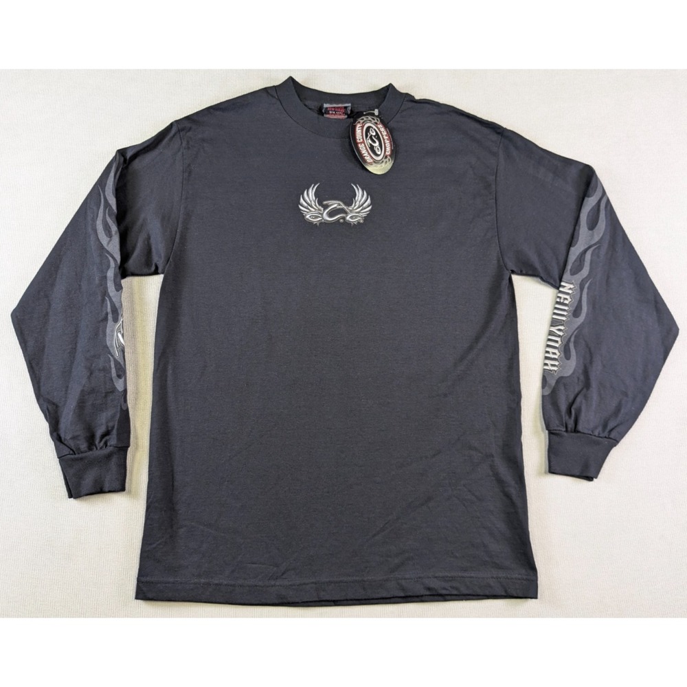 Vintage Orange County Choppers Shirt Mens Medium Long Sleeve New Biker Y2K OCC